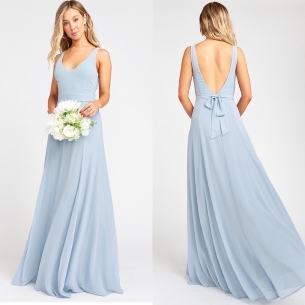SMYM Jenn Maxi Dress in Steel Blue